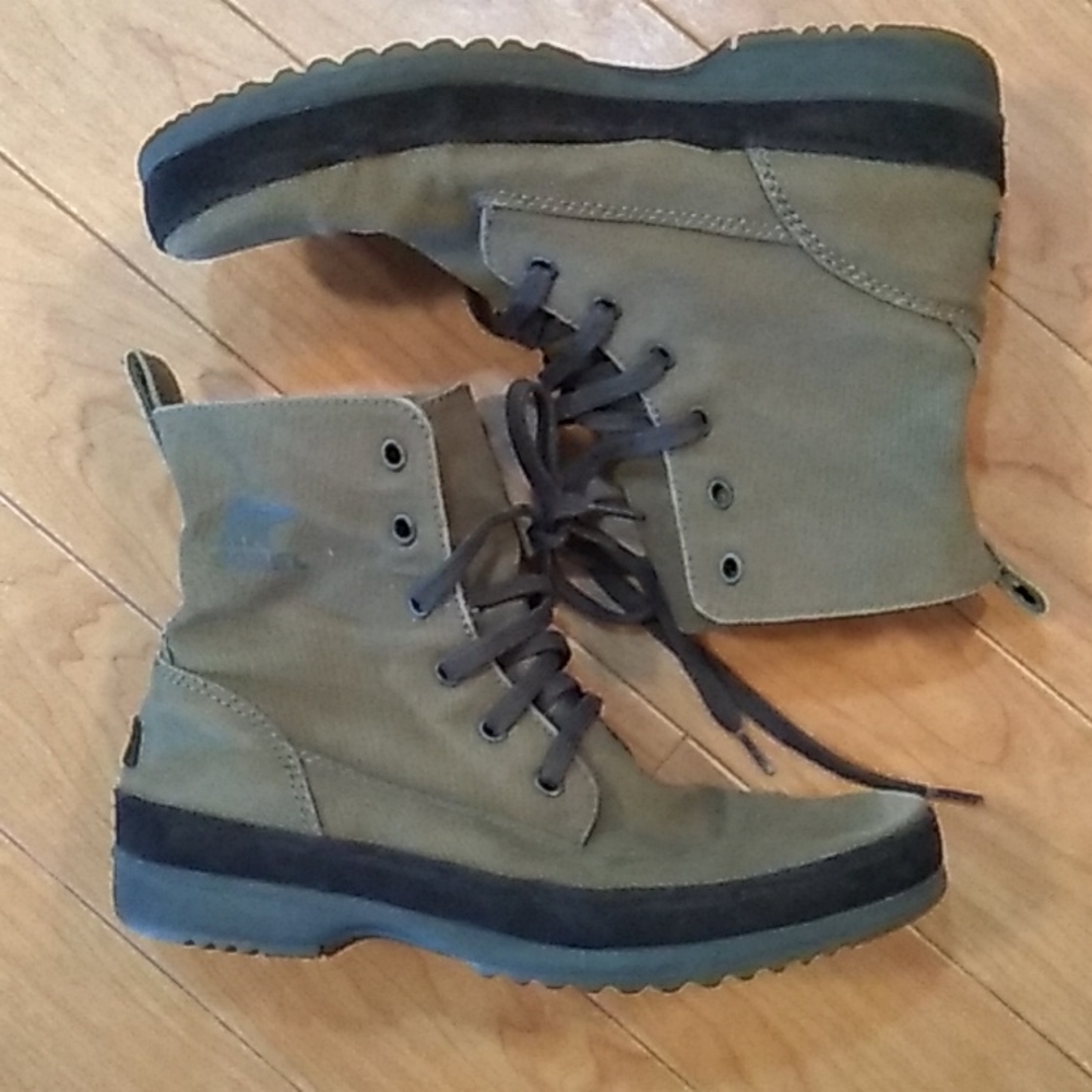 Sorel Canvas Woodbine Surplus Boots